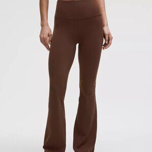 Lululemon Groove Super High Rise Nulu Flared Pant Size Sz 6 Brown EUC